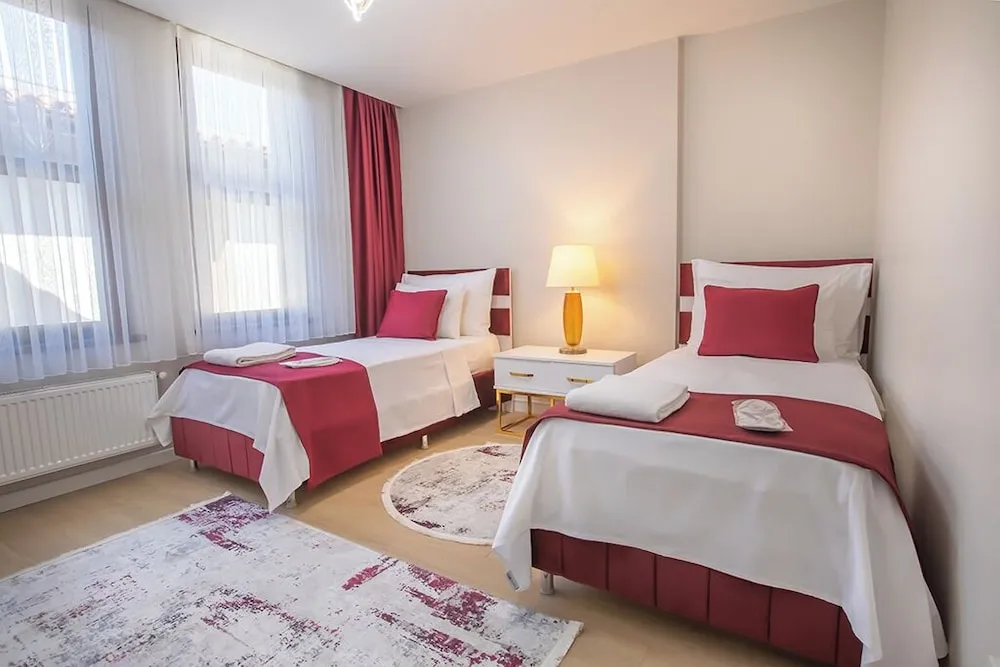 Serviced Apartments with One King and Two Single Beds