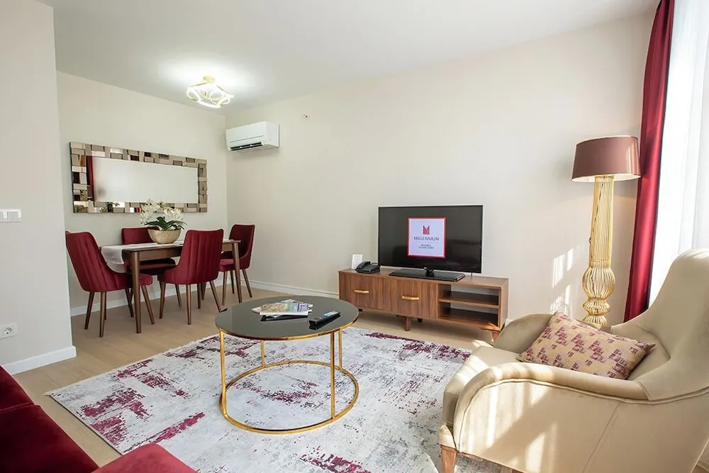 Serviced Apartments with One King and Two Single Beds