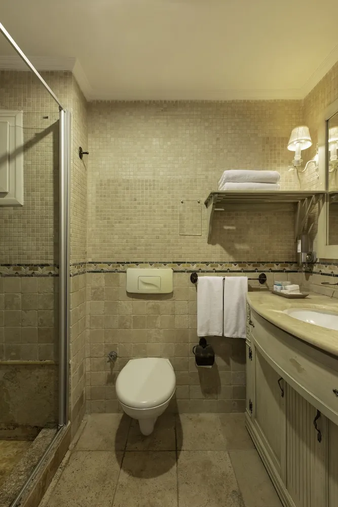 Deluxe Tek Büyük veya İki Ayrı Yataklı Oda, Balkon, Bahçe Manzaralı