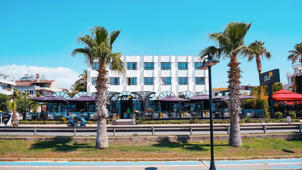 Konaklama yerinin ön cephesi