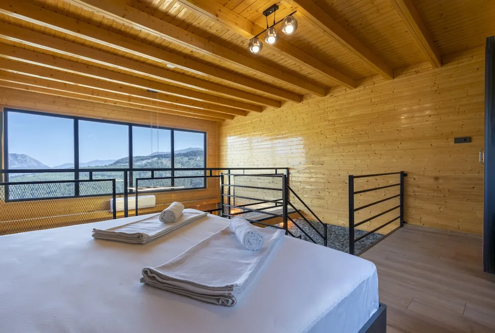Deluxe Bungalov, 1 En Büyük (King) Boy Yatak, Sıcak Su Küveti, Dağ Manzaralı