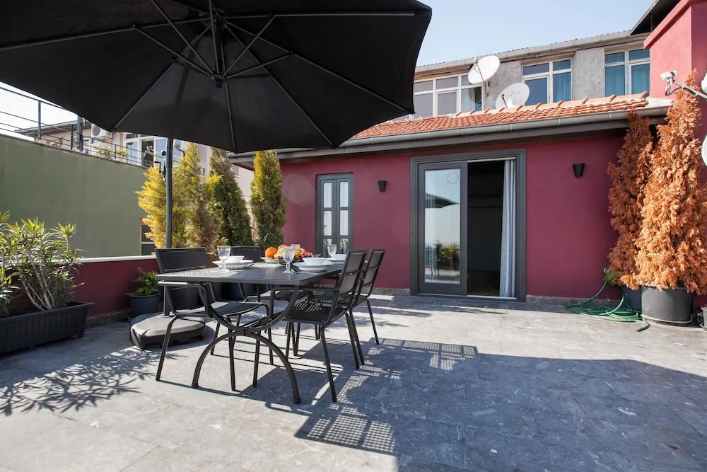 Apart Daire, 3 Yatak Odası, Teras, Deniz Manzaralı (Duplex with Kitchenette)
