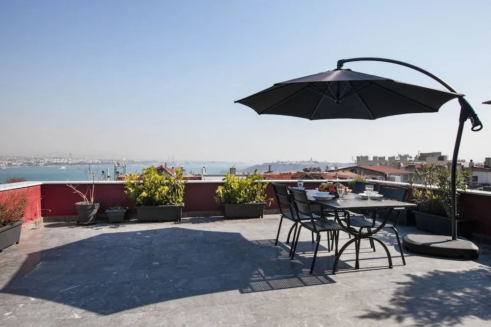 Apart Daire, 3 Yatak Odası, Teras, Deniz Manzaralı (Duplex with Kitchenette)