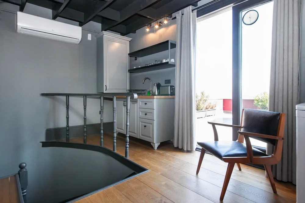 Apart Daire, 3 Yatak Odası, Teras, Deniz Manzaralı (Duplex with Kitchenette)