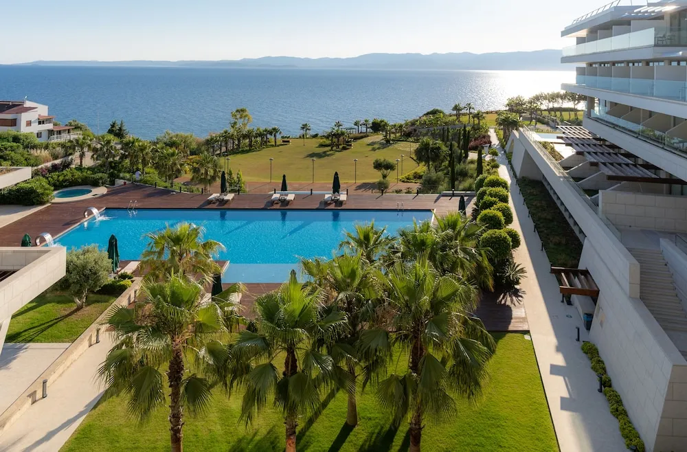 Deluxe Tek Büyük veya İki Ayrı Yataklı Oda, 1 Yatak Odası, Balkon, Deniz Manzaralı