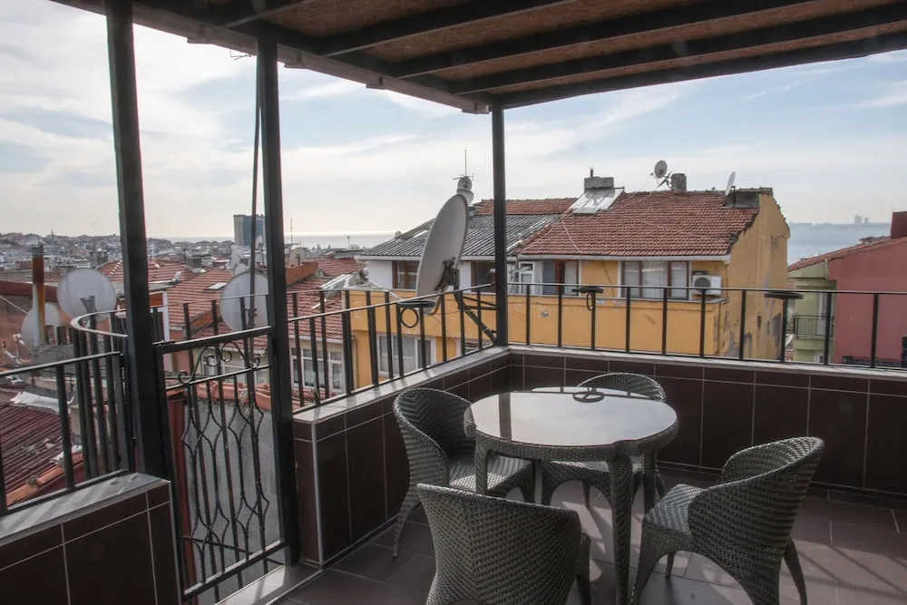 Deluxe Ortak Ranzalı Oda, Birden Çok Yatak, Kısmi Deniz Manzarası