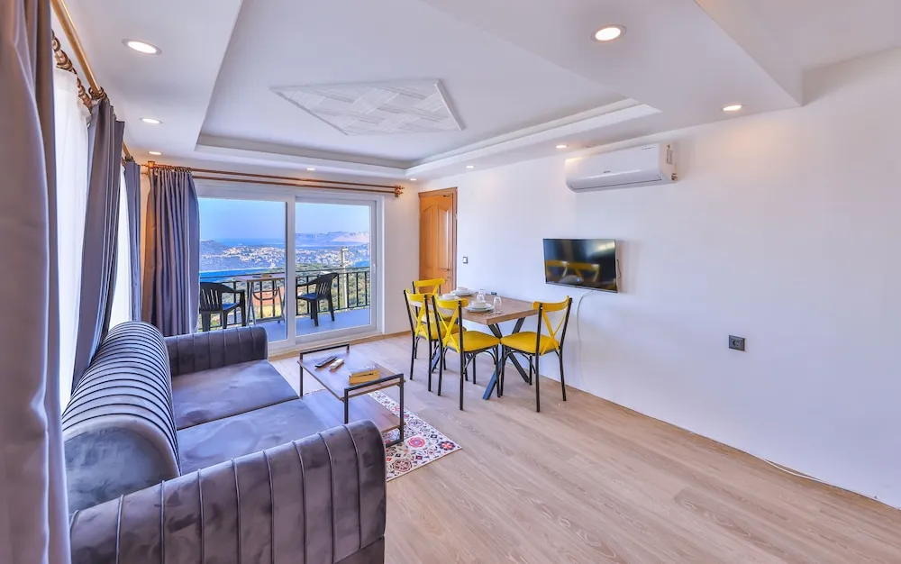 Standard Apart Daire, 1 Yatak Odası, Mutfak, Deniz Manzaralı