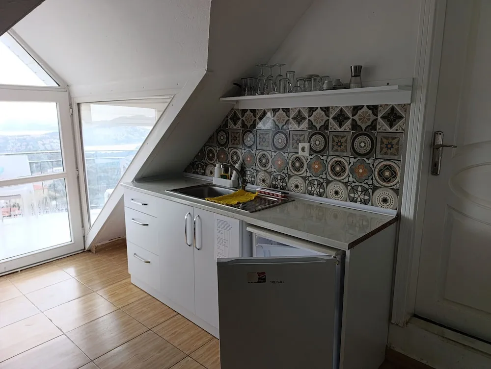 Family Çatı Katı Süiti (Penthouse), Mutfak, Deniz Manzaralı