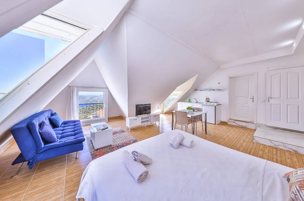 Classic Çatı Katı Süiti (Penthouse), 1 Yatak Odası, Mutfak, Deniz Manzaralı