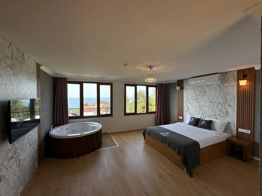 Luxury Bungalov, 1 Yatak Odası, Balkon, Deniz Manzaralı