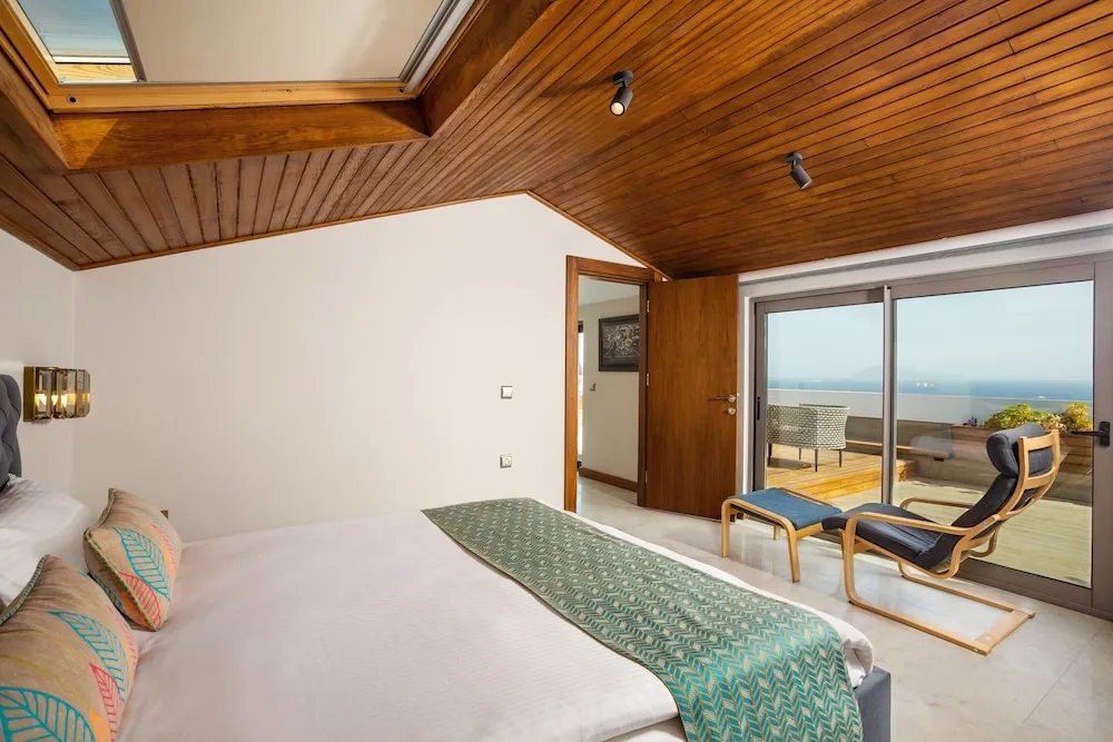 Panoramic Çatı Katı (Loft), Sıcak Su Küveti, Deniz Manzaralı