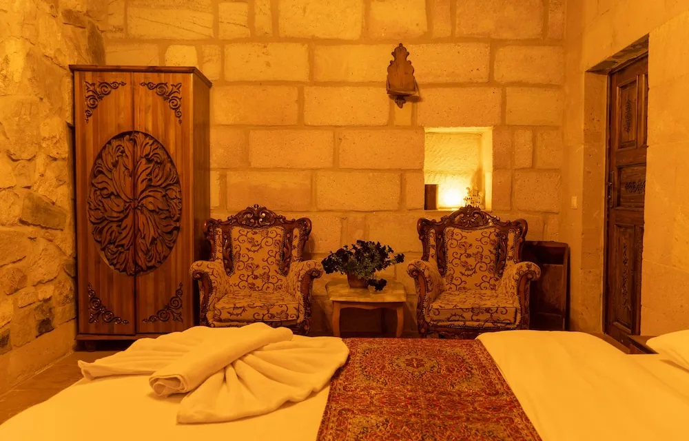 Traditional Tek Büyük Yataklı Oda, 1 Büyük (Queen) Boy Yatak, Üzüm Asması Manzaralı