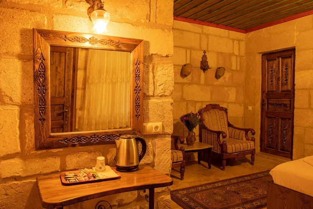 Traditional Tek Büyük Yataklı Oda, 1 Büyük (Queen) Boy Yatak, Üzüm Asması Manzaralı