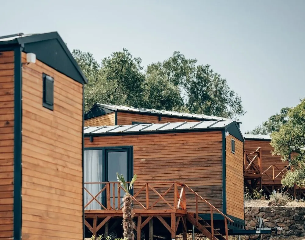 Basic Ağaç Ev, Veranda, Deniz Manzaralı