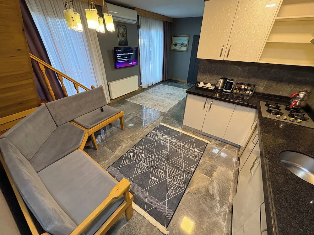 Exclusive Nehir Manzarali, Terasli ve Somineli Villa