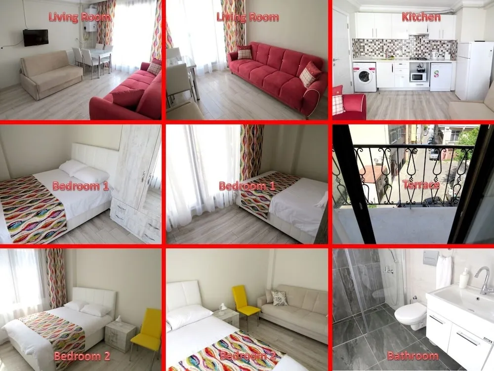 Deluxe Apart Daire, 2 Yatak Odası, Teras (2nd Floor)