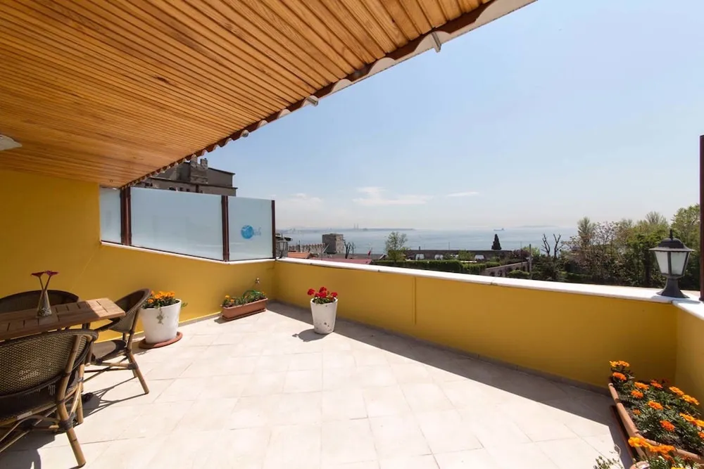Family Dört Kişilik Oda, 1 Yatak Odası, Balkon/Veranda, Denize Bakan
