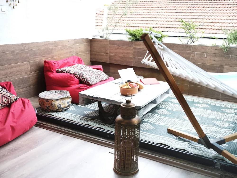 Romantic Çatı Katı (Loft), 1 Çift Kişilik Yatak, Teras, Şehir Manzaralı