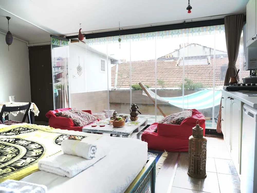 Romantic Çatı Katı (Loft), 1 Çift Kişilik Yatak, Teras, Şehir Manzaralı