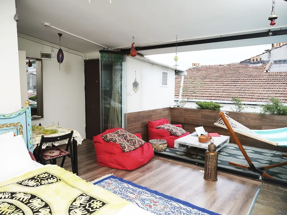 Romantic Çatı Katı (Loft), 1 Çift Kişilik Yatak, Teras, Şehir Manzaralı