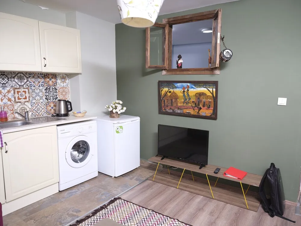 Design Apart Daire, 1 Çift Kişilik Yatak, Mutfak