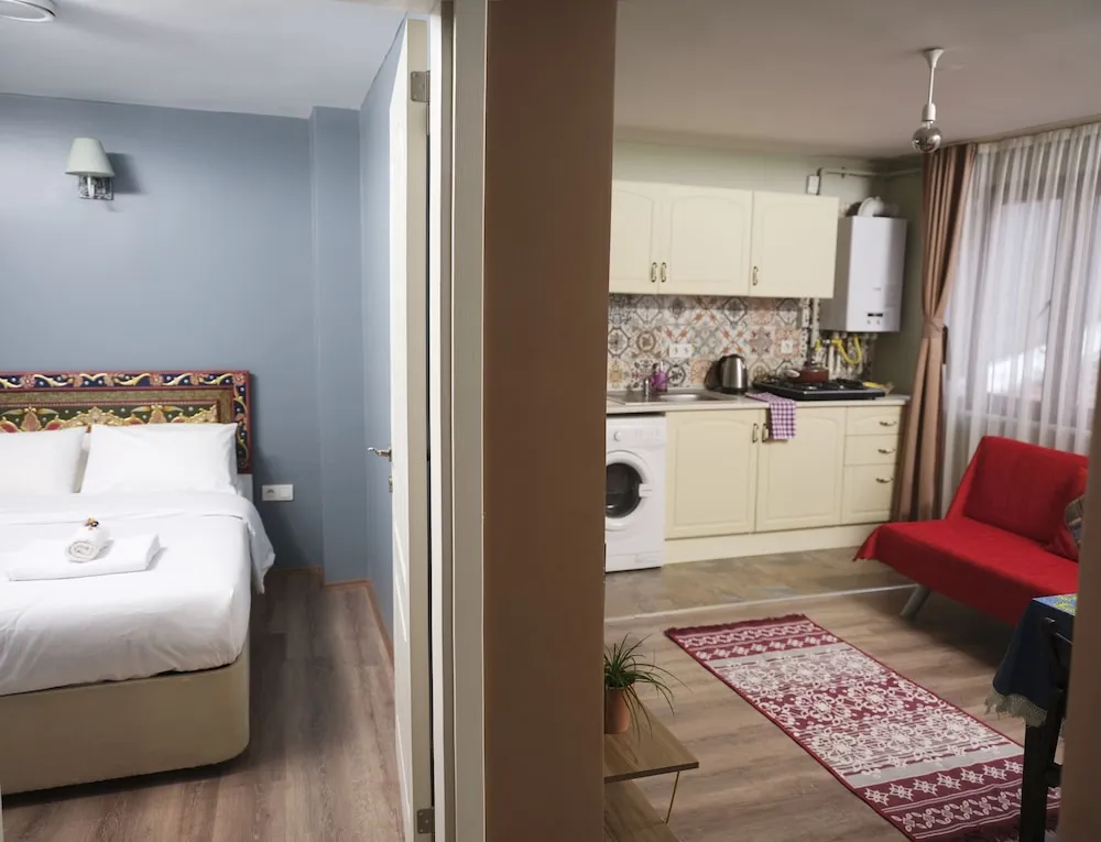 Comfort Apart Daire, 1 Çift Kişilik Yatak ve Çekyat, Mutfak