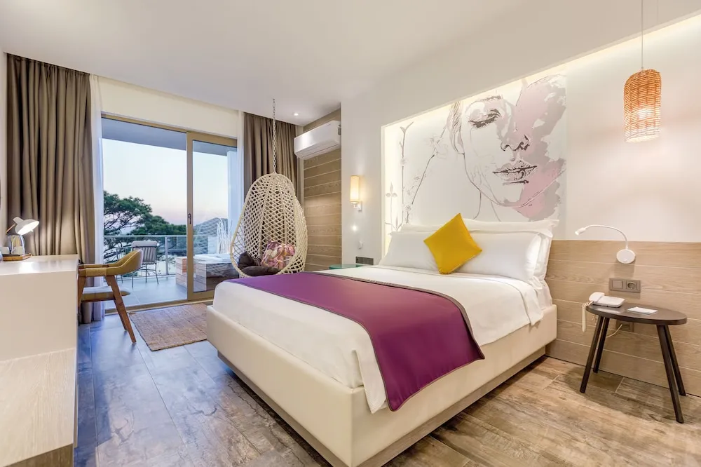 Deluxe Dört Kişilik Oda, Sıcak Su Küveti, Deniz Manzaralı