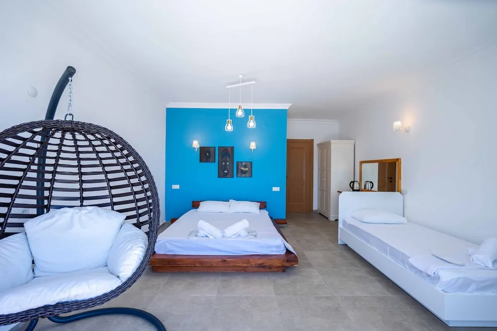 Superior Dört Kişilik Oda, Birden Çok Yatak, Balkon, Deniz Manzaralı