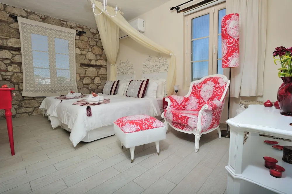 Deluxe Tek Büyük veya İki Ayrı Yataklı Oda, 1 Yatak Odası, Balkon, Bahçe Manzaralı