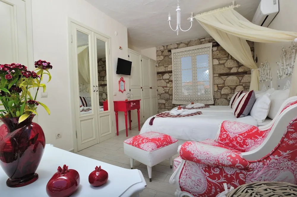 Deluxe Tek Büyük veya İki Ayrı Yataklı Oda, 1 Yatak Odası, Balkon, Bahçe Manzaralı
