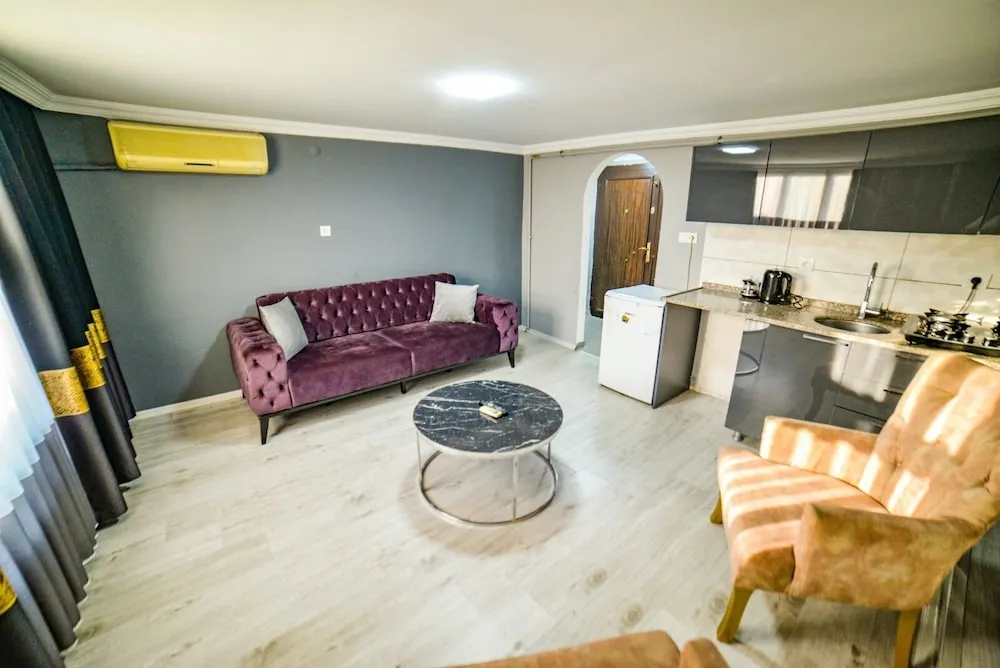 Basic Apart Daire, 1 En Büyük (King) Boy Yatak ve Çekyat, Sigara İçilebilir, Şehir Manzaralı