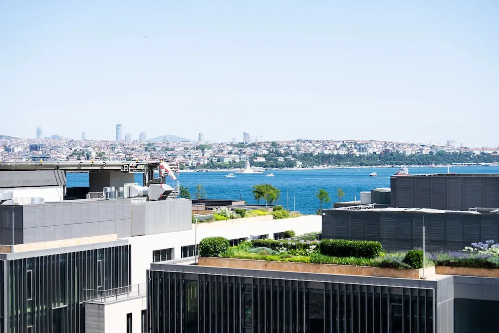 Deluxe Tek Büyük Yataklı Oda, Teras, Deniz Manzaralı