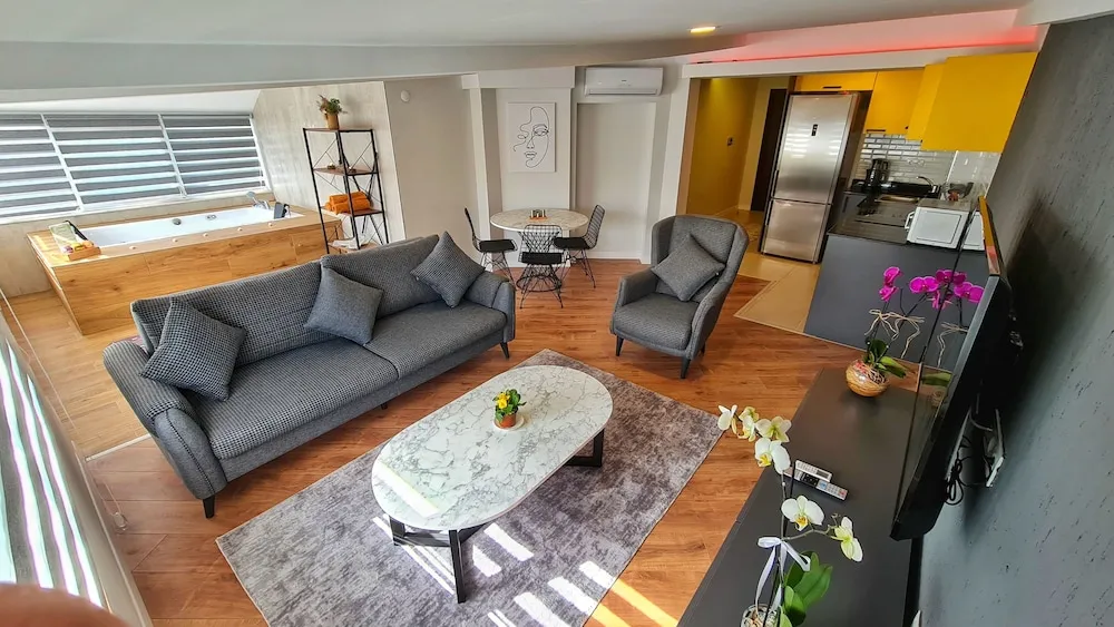 Deluxe Apart Daire, 2 Yatak Odası, Sıcak Su Küveti