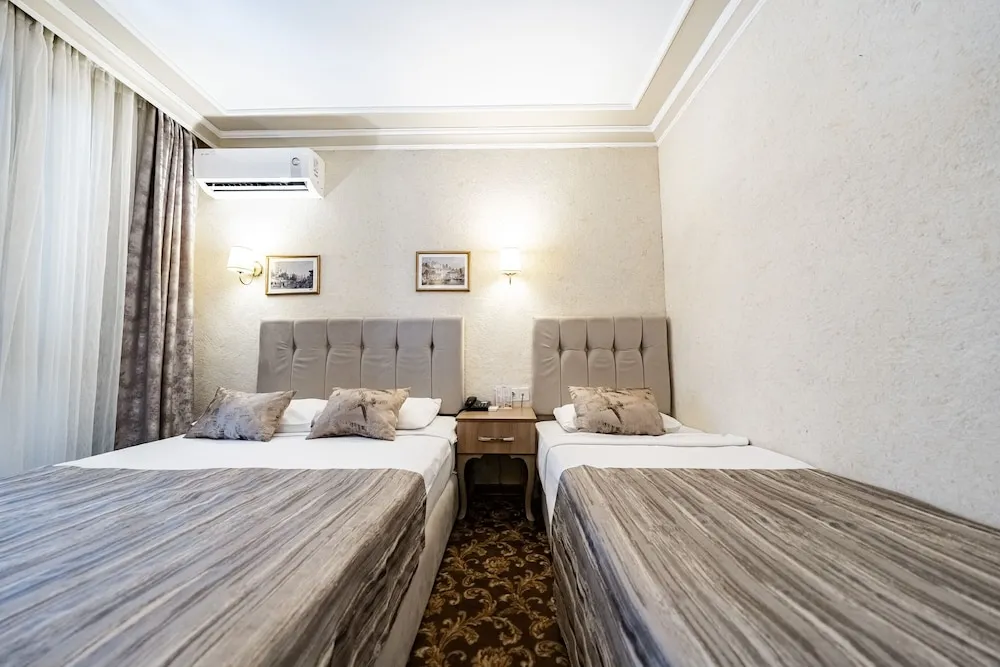 Standard Room with City View and French Balcony (Twin Bed)