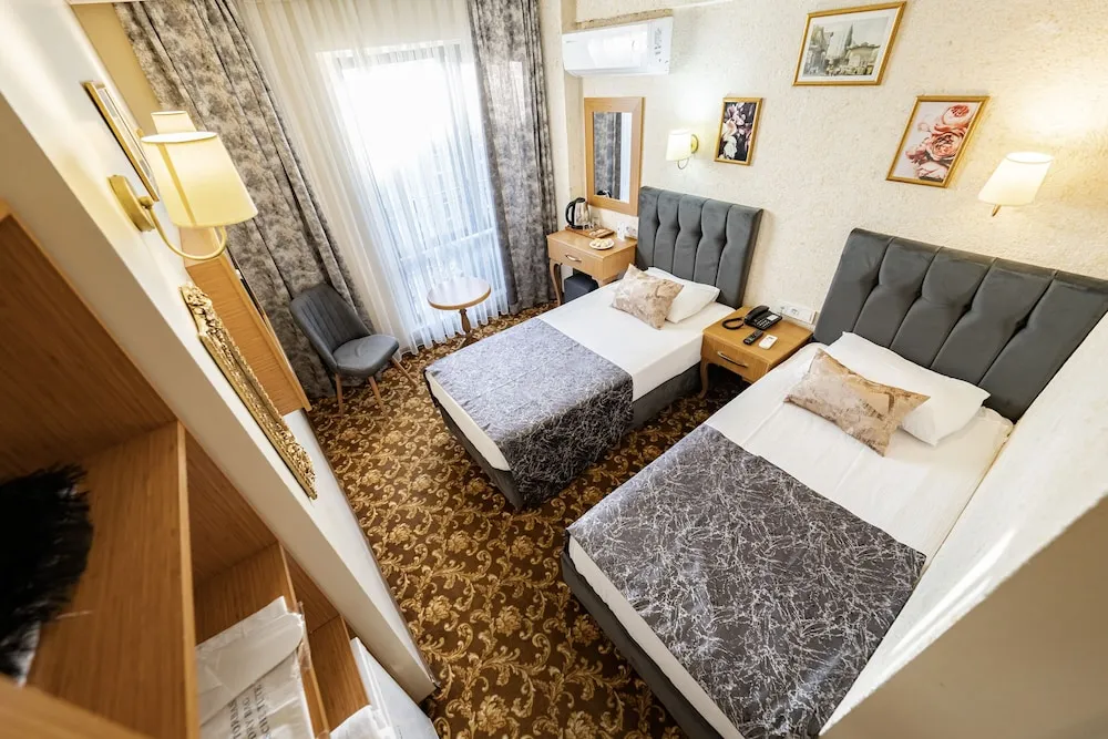 Standard Room with City View and French Balcony (Twin Bed)