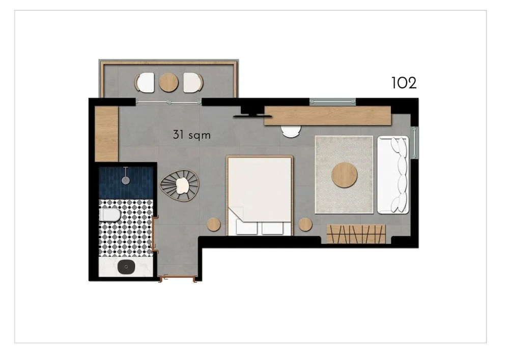 Comfort Oda, Kısmi Deniz Manzaralı