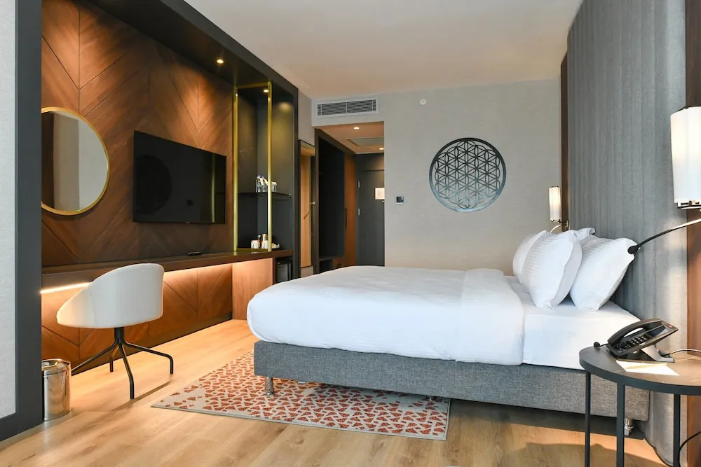 Premium Oda, 1 En Büyük (King) Boy Yatak, Sigara İçilmez, Club Dinlenme Salonu Girişi