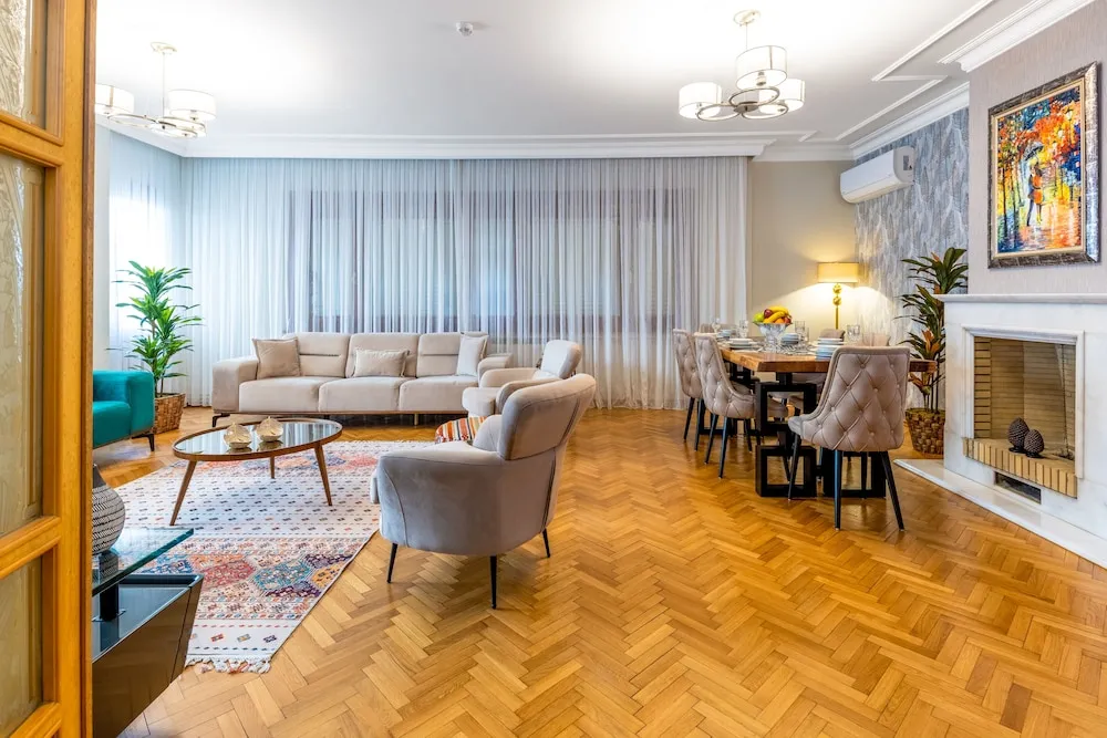 Deluxe Apart Daire, 3 Yatak Odası, Balkon, Havuz Manzaralı
