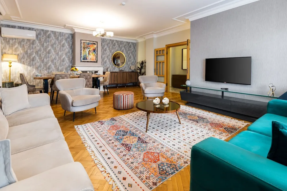 Deluxe Apart Daire, 3 Yatak Odası, Balkon, Havuz Manzaralı