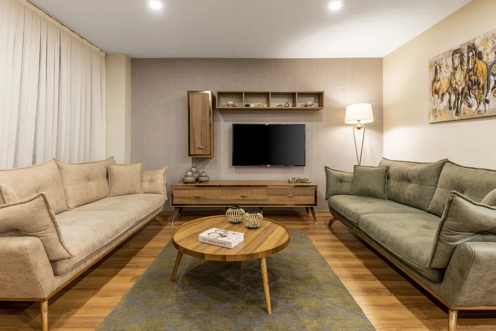 Deluxe Apart Daire, 2 Yatak Odası, Bahçe Manzaralı