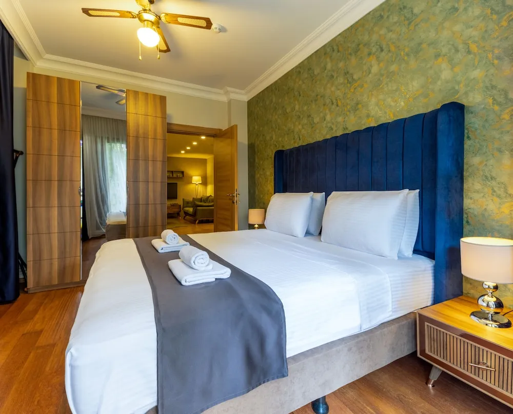 Deluxe Apart Daire, 2 Yatak Odası, Bahçe Manzaralı