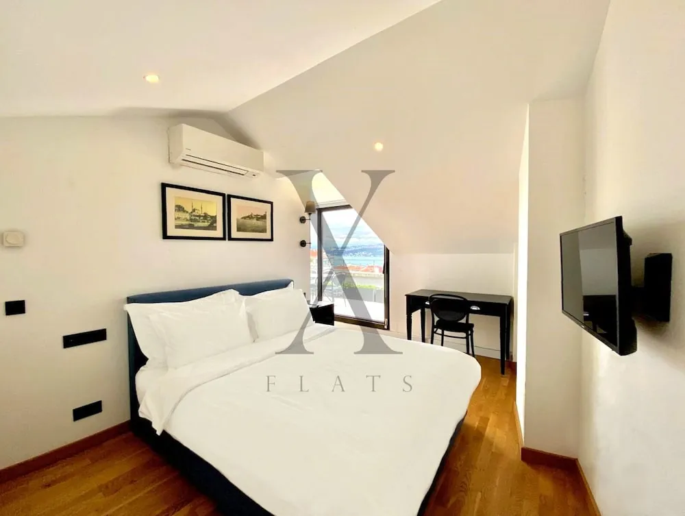 Deluxe Çatı Katı Süiti (Penthouse), 2 Yatak Odası, Balkon/Veranda, Deniz Manzaralı