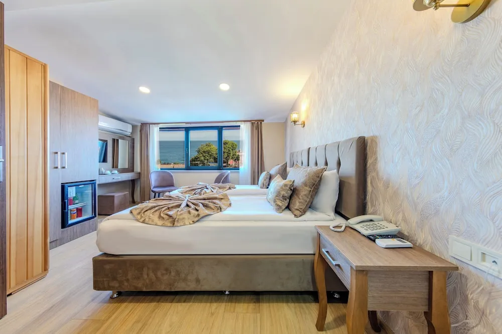 Deniz Manzarali Deluxe Tek Büyük veya İki Ayrı Yataklı Oda