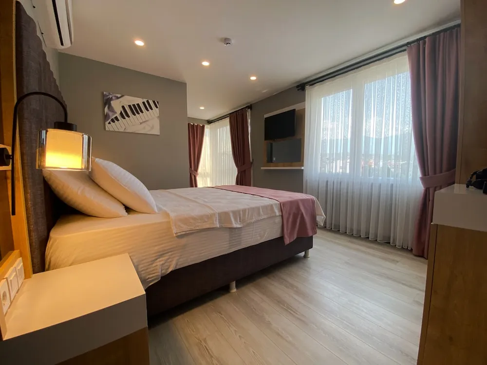 Deluxe Oda, 1 Çift Kişilik Yatak ve Çekyat, Sigara İçilmez, Şehir Manzaralı