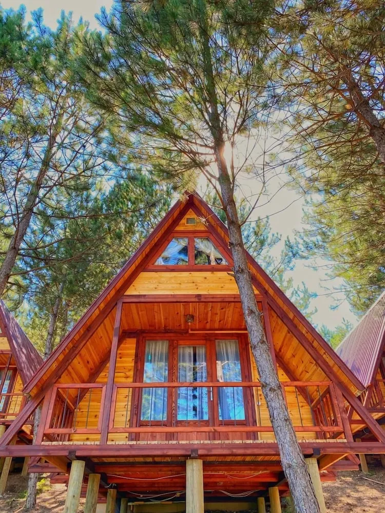 Bungalov, Balkon, Dağ Manzaralı