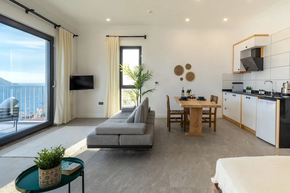Deluxe Apart Daire, 1 Büyük (Queen) Boy Yatak, Sigara İçilmez, Deniz Manzaralı