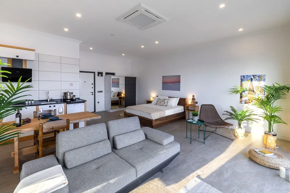 Deluxe Apart Daire, 1 Büyük (Queen) Boy Yatak, Sigara İçilmez, Deniz Manzaralı