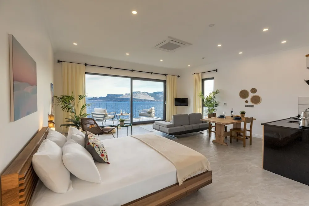 Deluxe Apart Daire, 1 Büyük (Queen) Boy Yatak, Sigara İçilmez, Deniz Manzaralı
