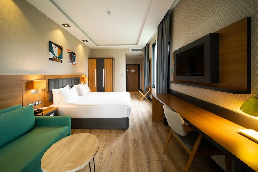 Standard Oda, 1 En Büyük (King) Boy Yatak ve Çekyat, Sigara İçilebilir, Balkon