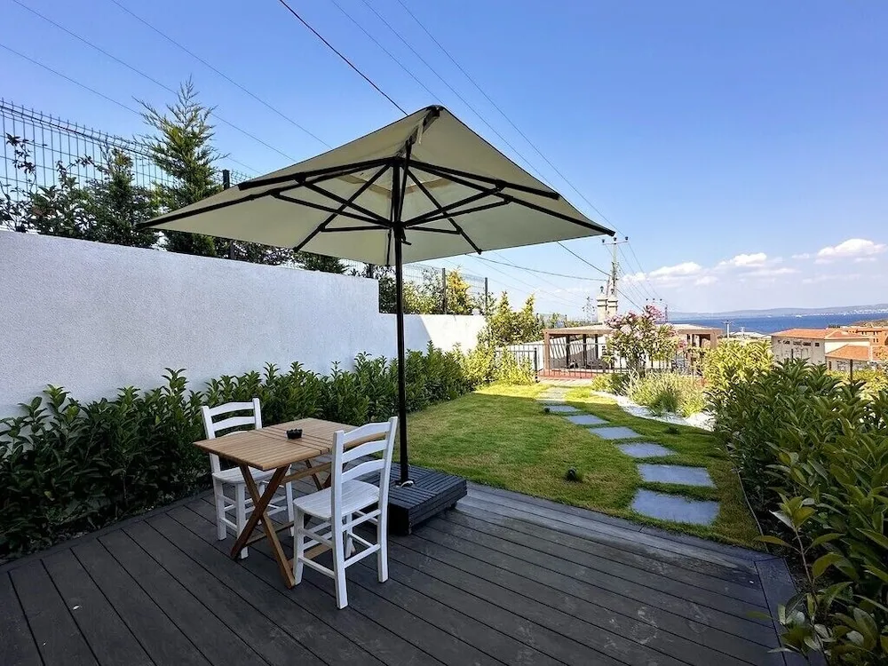 Deluxe Stüdyo Süit, Deniz Manzaralı, Bahçeli